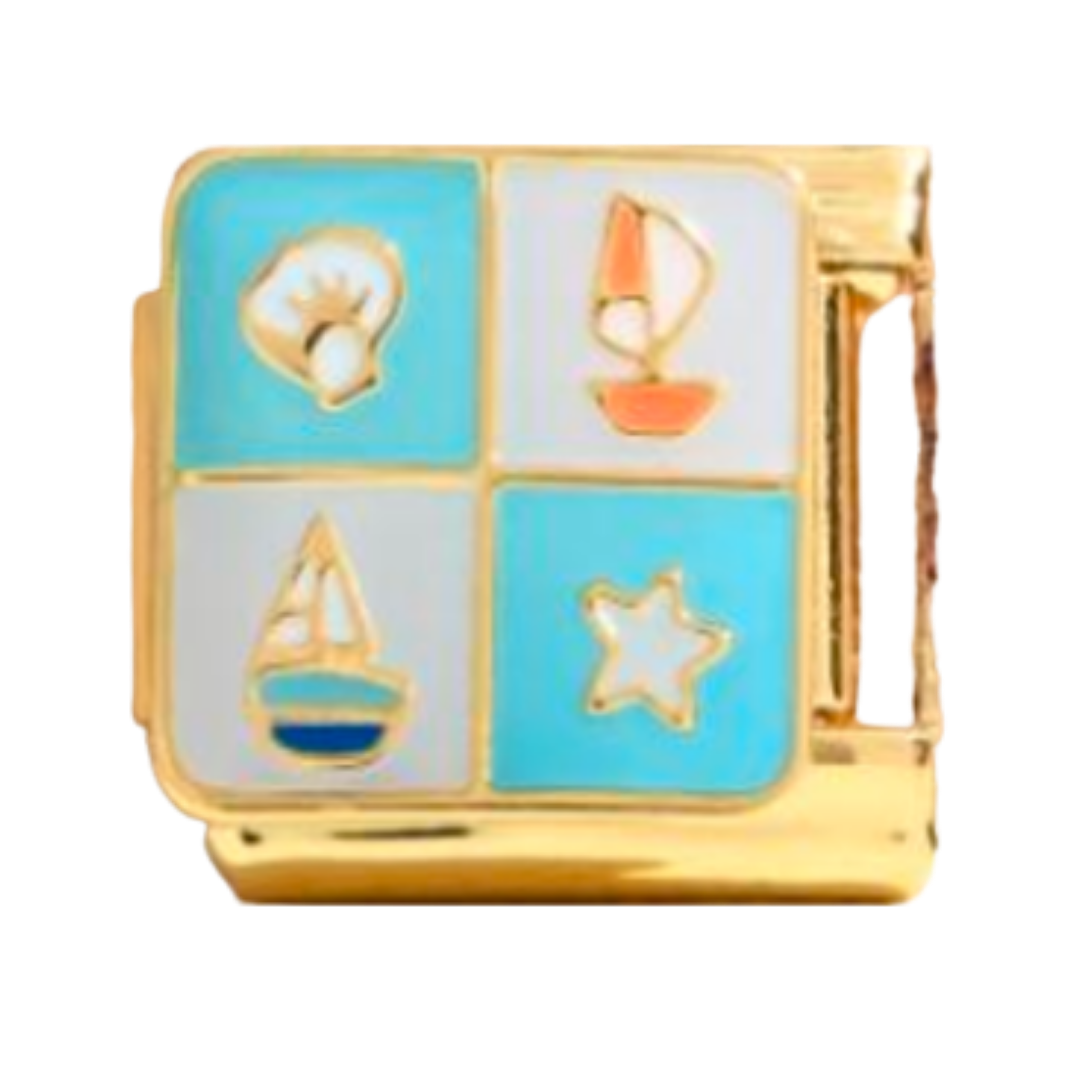 Seaside Squares Charm