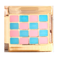 Checker Charm- Pink and Blue