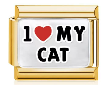 I Love My Cat Charm