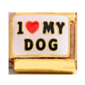 I Love My Dog Charm